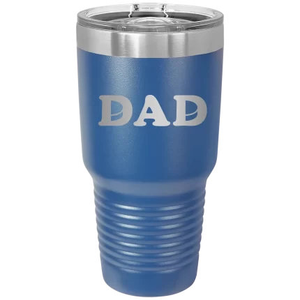 Personalized Hockey Dad 30 oz Tumbler - Royal Blue