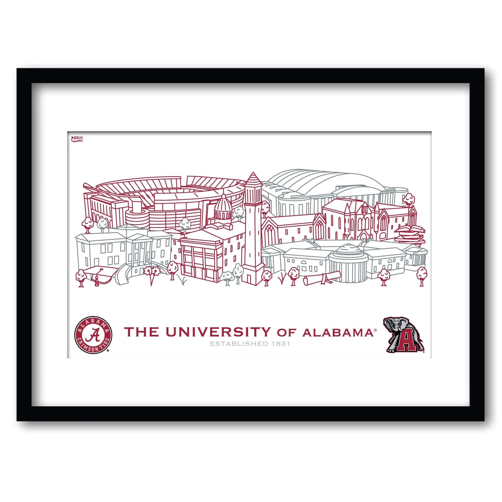 6lAlabama-Crimson-Tide-Framed-Campus-Line-Wall-Art-11-x-14-