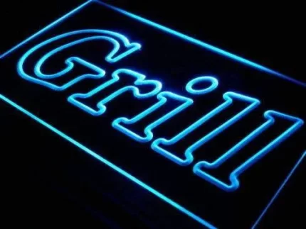 Bar Grill Restaurant LED Light Sign