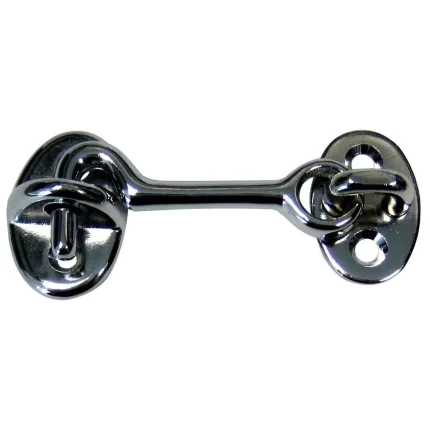 Cabin Door Hook - CP/Brass - 2"