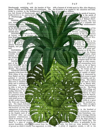 Pineapple, Monstera Leaf, Book Print, Art Print, Wall Art
