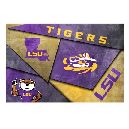 LSU Tigers Mosaic Poster 16" x 24"