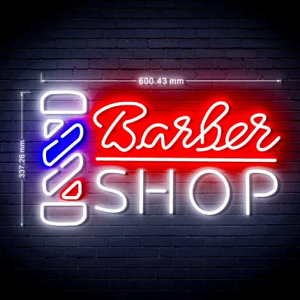 Barber Shop Pole Ultra-Bright LED Sign with Remote (Neon-Style, LED Technology)