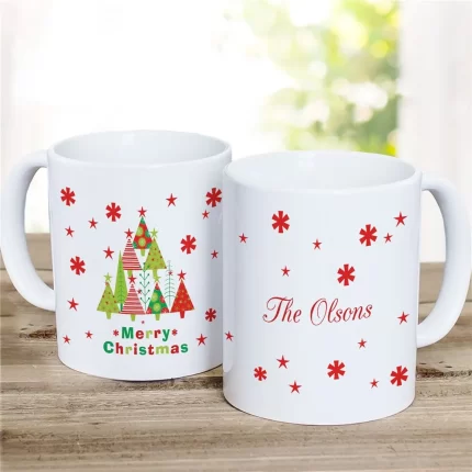Christmas Coffee Mug - Personalized Holiday Mug with Your Message or Name