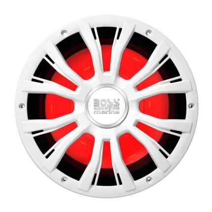MRG10W 10" Marine 800W Subwoofer w/Multicolor Lighting - White
