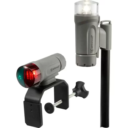 Clamp-On Portable LED Light Kit - Marine Gray
