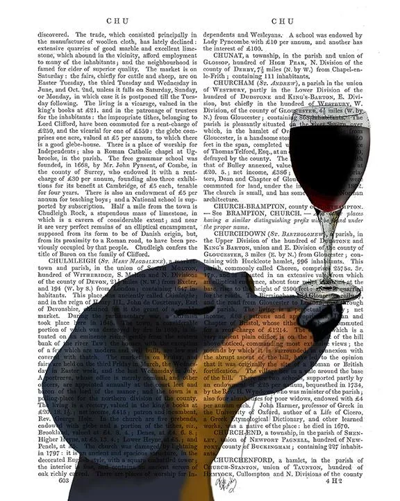 6qDachshund-Dog-Au-Vin-Book-Print-Dog-Art-Print-Wall-Art