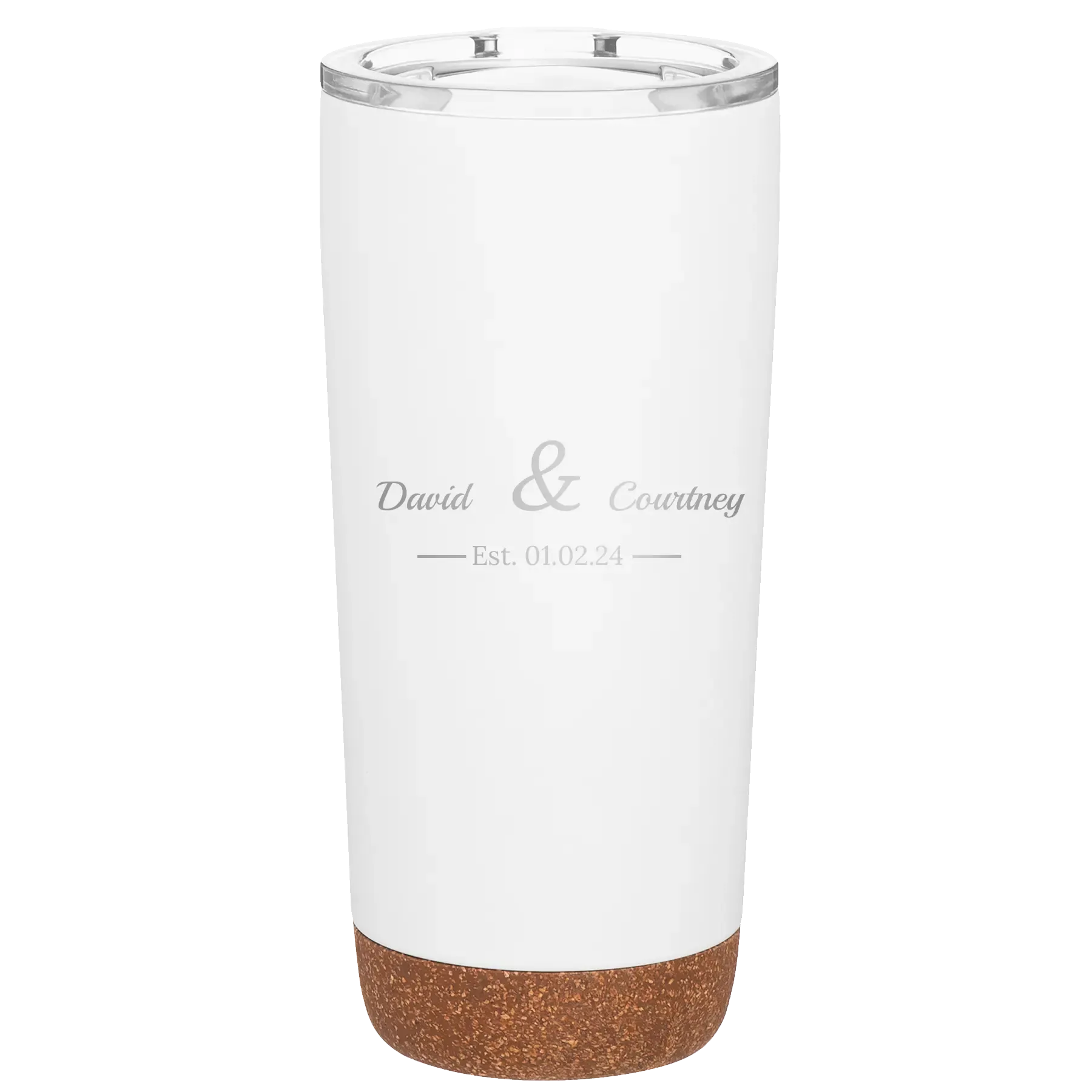 6qPersonalized-2-Lines-Name-Anniversary-20-oz-Tumbler-White