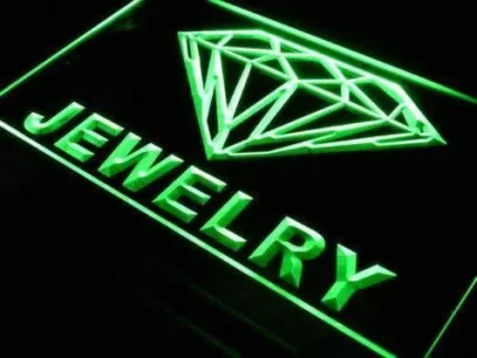 Diamonds Jewelry Store LED Light Sign