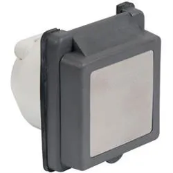 Marinco Outdoor Receptacle 125 Volt/ 30 Amp Square - 301ELRV.BLK