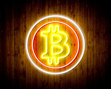 Bitcoin Symbol Flex Silicone LED Sign (Neon-Style, LED Technology)