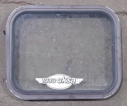 Brown Radius Non Opening Window : 18" W x 14 1/2" H X 1 5/8" D