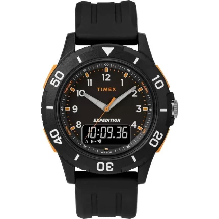Expedition Katmai Combo 40mm Watch - Black Case, Dial & Strap