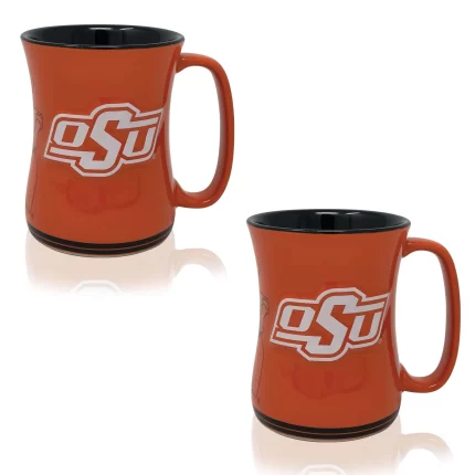 Set of 2 | 16oz Oklahoma State Cowboys Barista Mugs