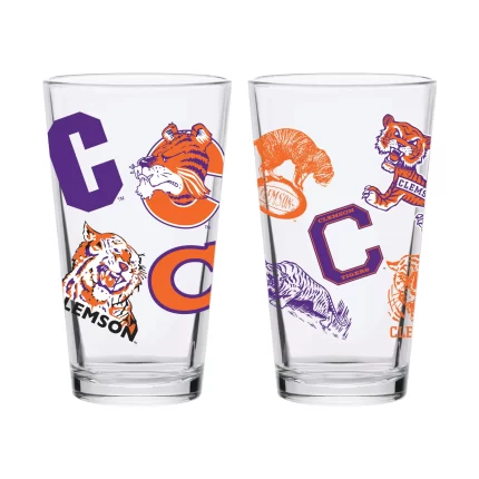 16oz Clemson Tigers College Vault Medley Pint 2 Pack