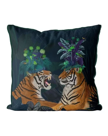 Hot House Tigers, Cushion / Throw Pillow