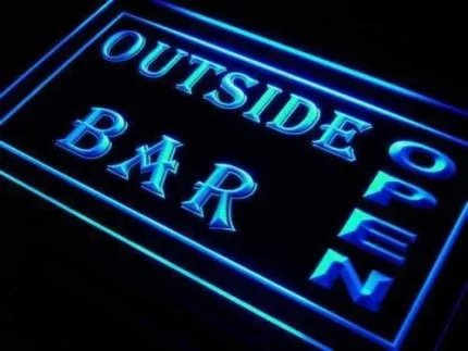 Outside Bar Open LED Light Sign