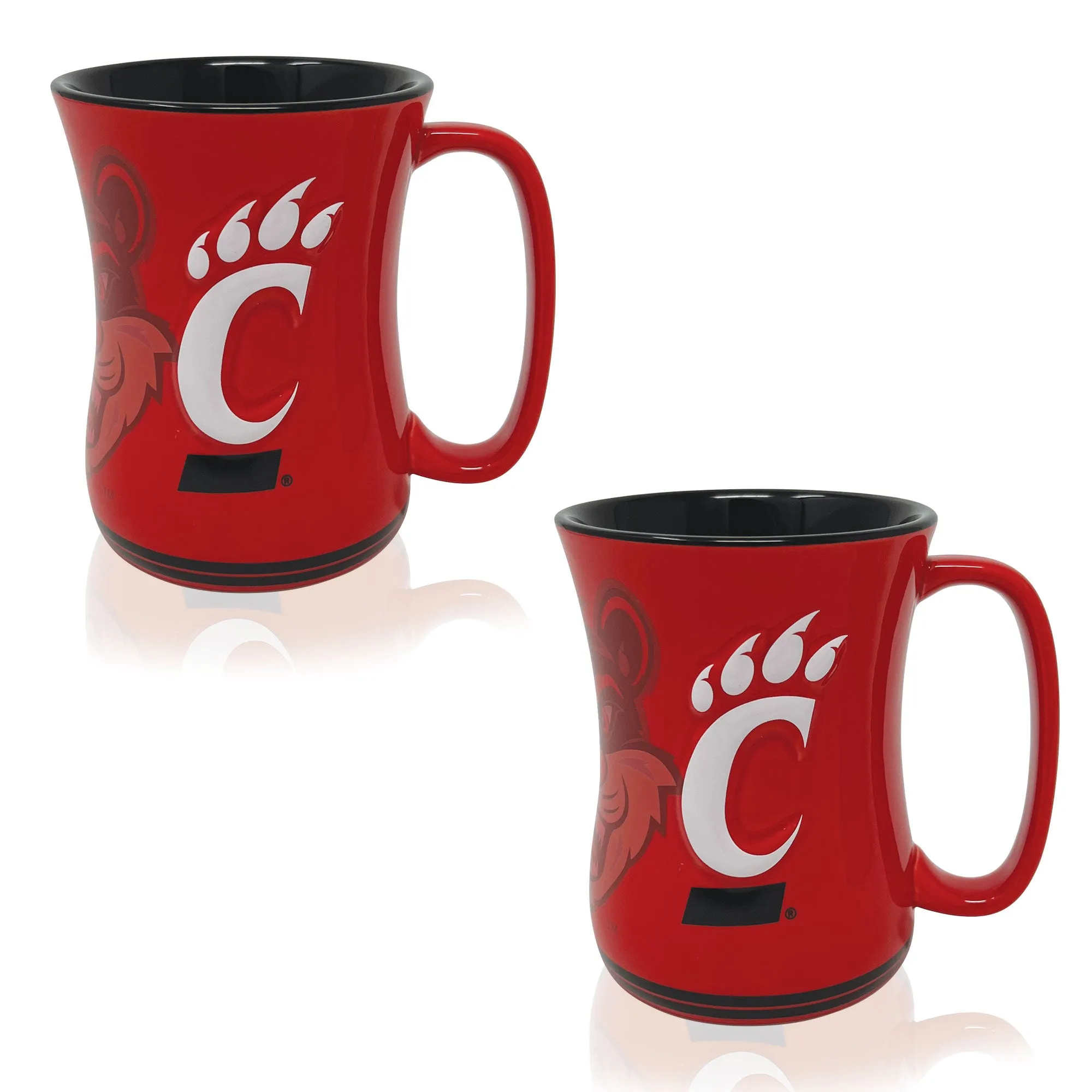 6xSet-of-2-16oz-Cincinnati-Bearcats-Barista-Mugs