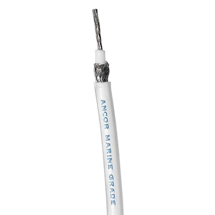 RG 8X White Tinned Coaxial Cable - 100'