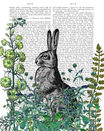 Rabbit in The Garden, Book Print, Art Print, Wall Art