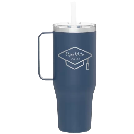 Personalized 2 lines Grad Name and Class 40 oz Tumbler Mug - Constellation