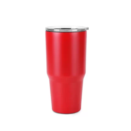 30oz Red Powder Coated Tumbler