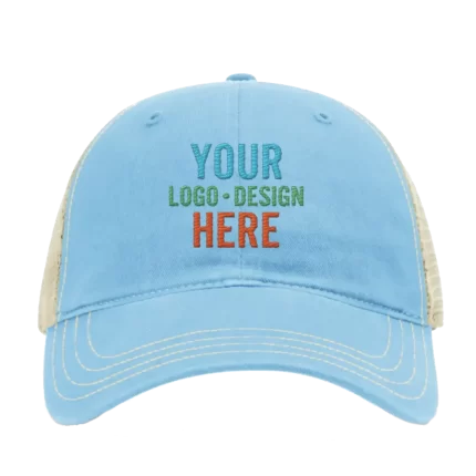 Embroidered Richardson 111 Unstructured Trucker Hat - Columbia Blue