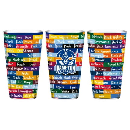 Hampton Pirates 16oz BHM Pint Glasses | Set of 2