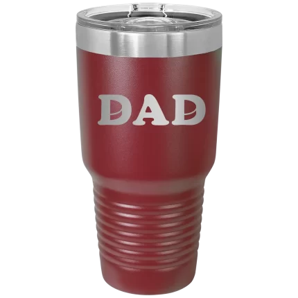 Personalized Hockey Dad 30 oz Tumbler - Maroon