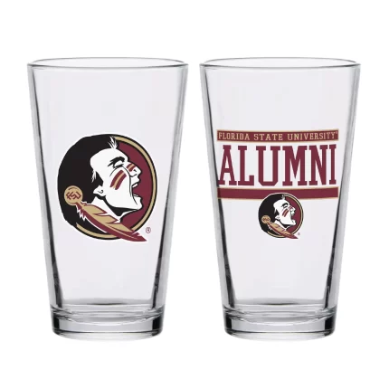 Set of 2 Florida State Seminoles 16oz Alumni Pints
