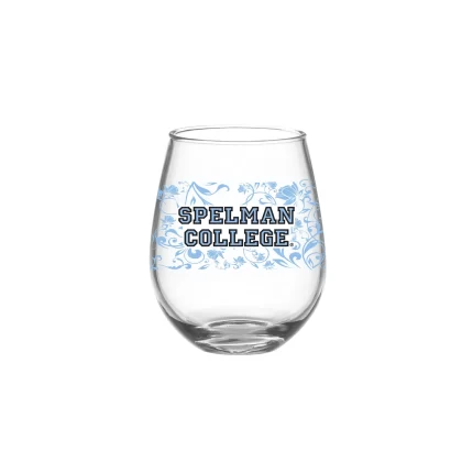 Set of 2 Spelman Jaguars 15oz XD Floral Stemless Wine Glass