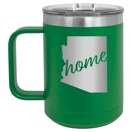 Personalized Arizona Home 15 oz Mug - Green