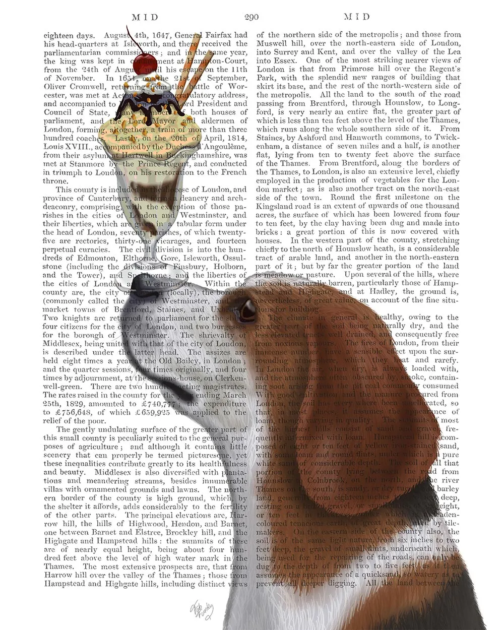 7gBeagle-Ice-Cream-Book-Print-Dog-Art-Print-Wall-Art