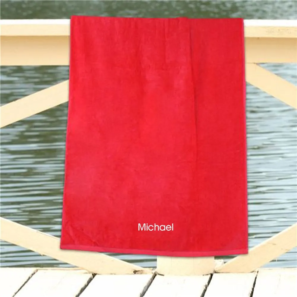 7gBlock-Font-Custom-Name-Embroidered-Beach-Towel