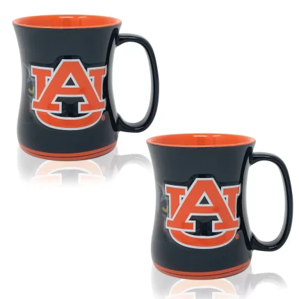 Set of 2 | 16oz Auburn Tigers Barista Mugs