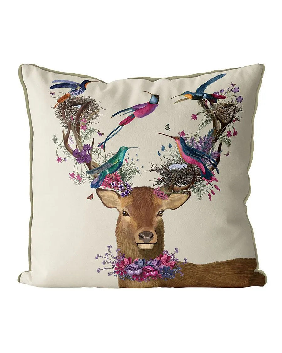 7hDeer-Birdkeeper-Tropical-Bird-Nests-Cushion-Throw-Pillow