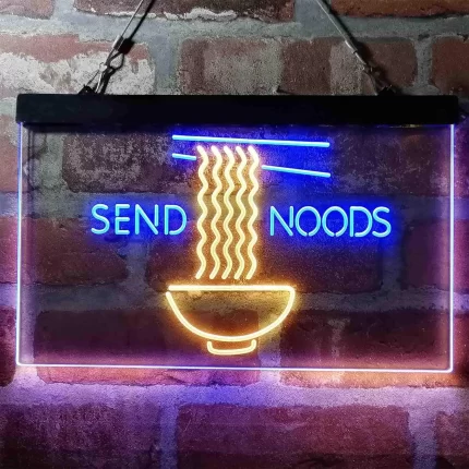 Humor Send Noods Noodles Home Decoration LED Light Sign
