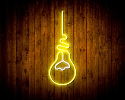 Light Bulb Flex Silicone LED Sign (Neon-Style, LED Technology)