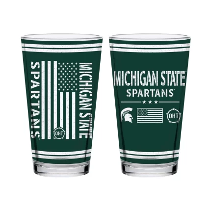 16oz Michigan State Spartans OHT TC FW Flag Pint