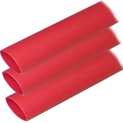 Adhesive Lined Heat Shrink Tubing (ALT) - 1" x 12" - 3-Pack - Red