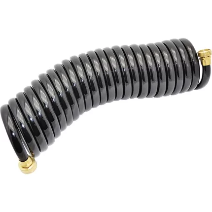 Coiled Wash Down Hose - 25' - 1/2" Diameter