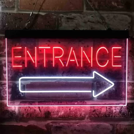 Entrance Right Arrow LED Light Sign