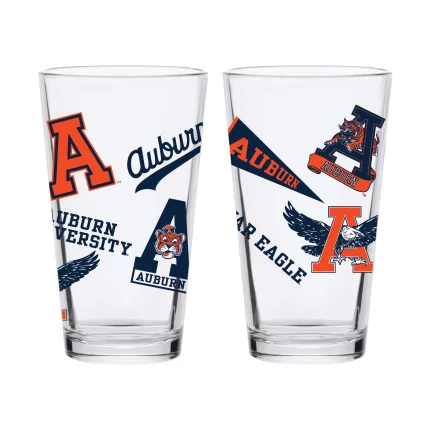16oz Auburn Tigers College Vault Medley Pint 2 Pack