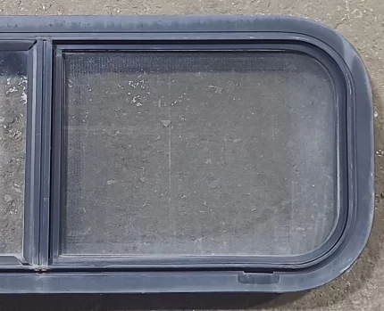 Black Radius Opening Window : 30 1/4" W x 12" H x 1 7/8" D