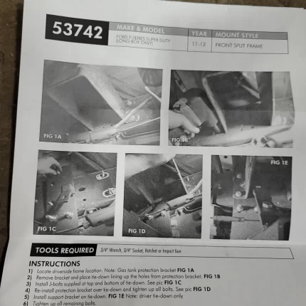 FRONT SPLIT MOUNT TIEDOWN 53742
