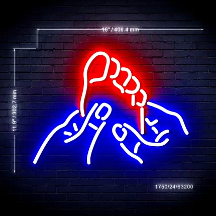 Foot Massage Flex Silicone LED Sign (Neon-Style, LED Technology)