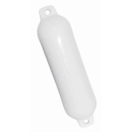 Hull Gard Inflatable Vinyl Boat Fender, 5.5 x 20 inch, White
