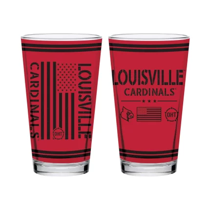 16oz Louisville Cardinals OHT TC FW Flag Pint