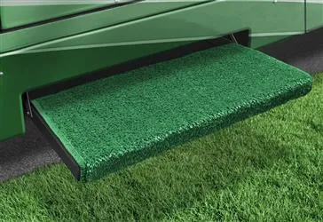 Jumbo Wraparound Plus RV Step Rug Green