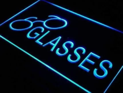 Optical Glasses LED Light Sign